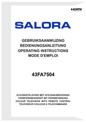 Salora 43FA7504 Bedienungsanleitung