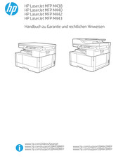HP LaserJet MFP M440 Handbuch Zu Garantie Und Rechtlichen Hinweisen