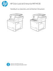HP Color LaserJet Enterprise MFP M578 Handbuch Zu Garantie Und Rechtlichen Hinweisen