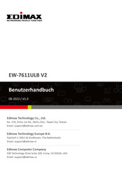 Edimax EW-7611ULB V2 Benutzerhandbuch