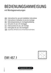 Küppersbusch EWI 457.1 Bedienungsanweisung Mit Montageanweisungen