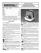 Enerpac EAM-1000-Serie Bedienungsanleitung