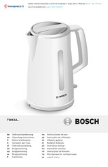 Bosch TWK3A-Serie Gebrauchsanweisung