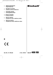 EINHELL BG-SP 400 RB Bedienungsanleitung