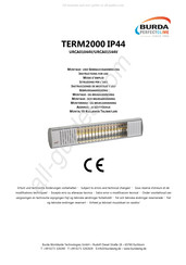 Burda TERM2000 IP44 Montage- Und Gebrauchsanweisungen