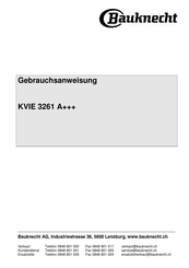 Bauknecht KVIE 3261 A+++ Gebrauchsanweisung