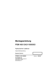Palfinger PSM 400 Montageanleitung