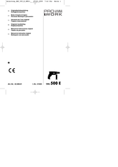 Pro Work SMJ 500 E Originalbetriebsanleitung