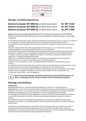 Buttner Elektronik MT 4000 iQ Montage- Und Bedienungsanleitung