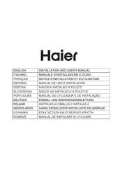Haier HATS6DCS56B Einbau- Und Bedienungsanleitung