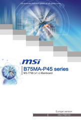 MSI B75MA-P45 Serie Bedienungsanleitung