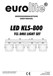 EuroLite LED KLS-800 Bedienungsanleitung