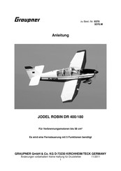 GRAUPNER JODEL ROBIN DR 400/180 Anleitung