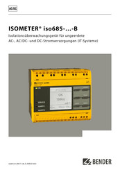 Bender ISOMETER iso685 B Serie Bedienungsanleitung