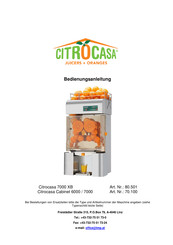 Citrocasa Cabinet 7000 Bedienungsanleitung