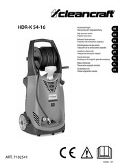 CleanCraft HDR-K 54-16 Übersetzung Der Originalanleitung