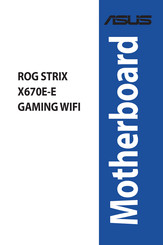 Asus ROG STRIX X670E-E GAMING WIFI Bedienungsanleitung