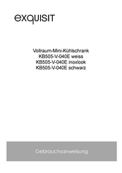 exquisit KB505-V-040E inoxlook Gebrauchsanweisung