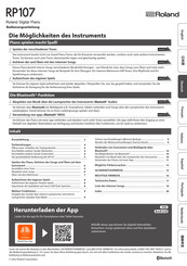 Roland RP107 Bedienungsanleitung
