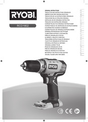 Ryobi ONE+ RCD18-LL25S Übersetzung Der Originalanleitung