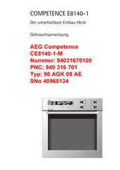 AEG COMPETENCE E8140-1 Gebrauchsanweisung