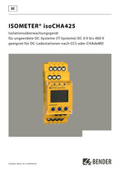 Bender ISOMETER isoCHA425 Bedienungsanleitung