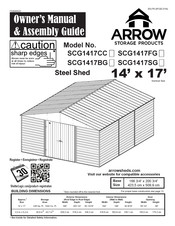 Arrow Storage Products SCG1417FG Bedienungsanleitung & Montageanleitungen