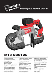 Milwaukee M18 CBS125-0 Originalbetriebsanleitung