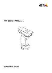 Axis Communications Q8615-E Installationsanleitung