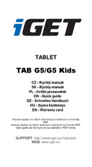 Iget TAB G5 Schnelles Handbuch
