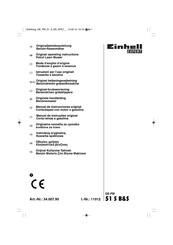 EINHELL Expert GE-PM 51 S B&S Originalbetriebsanleitung