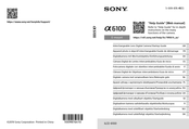 Sony ILCE-6100 Einführungsanleitung