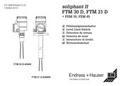 Endress+Hauser soliphant II FTM 31 D Bedienungsanleitung