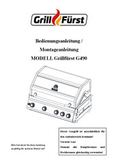 Grillfürst G490 Bedienungsanleitung, Montageanleitung