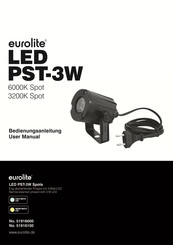 EuroLite LED PST-3W 3200K Spot Bedienungsanleitung