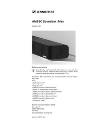 Sennheiser AMBEO SB01 Bedienungsanleitung