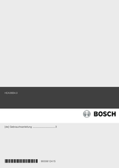 Bosch HEA38B4 0 Serie Gebrauchsanleitung