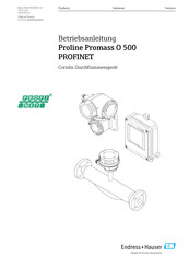 Endress+Hauser Proline Promass O 500 Betriebsanleitung