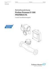 Endress+Hauser Proline Promass O 500 Betriebsanleitung