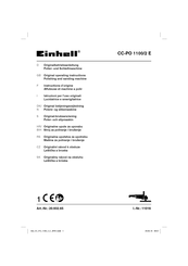 EINHELL CC-PO 1100/2 E Originalbetriebsanleitung
