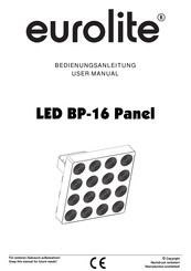 EuroLite LED BP-16 Panel Bedienungsanleitung