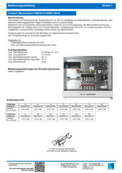 Strawa FBM-63-H-WMZ-C69-E Serie Bedienungsanleitung