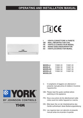 York YHM-Serie Bedienungsanleitung
