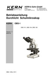 KERN&SOHN OBS 101 Betriebsanleitung