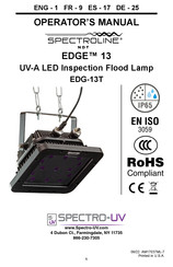 Spectro-UV SPECTROLINE EDGE 13 Bedienungsanleitung