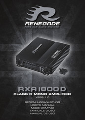 Renegade RXA1800D Bedienungsanleitung