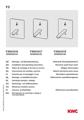 KWC F3EM1016 Montage- Und Betriebsanleitung