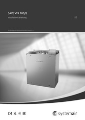 SystemAir SAVE VTR 100/B Installationsanleitung