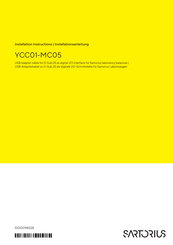 Sartorius YCC01-MC05 Installationsanleitung