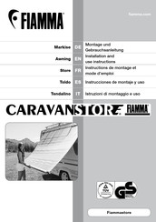 Fiamma CARAVAN STORE Serie Montage- Und Gebrauchsanleitung